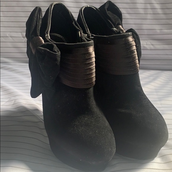 Bakers Womens Jisel Platform Boot Black Suede 7M - Picture 3 of 10